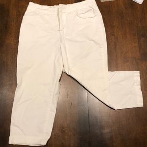 White Capri Pants